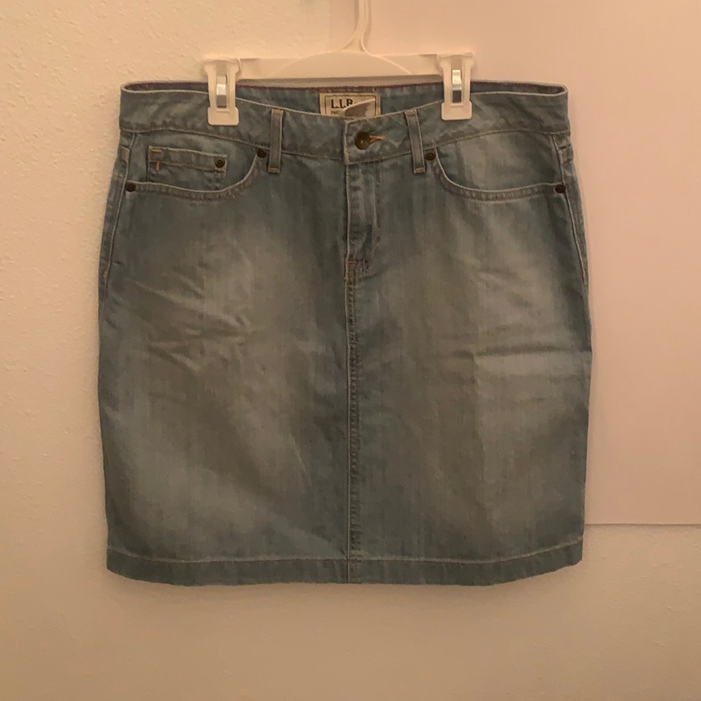 L.L. Bean denim skirt